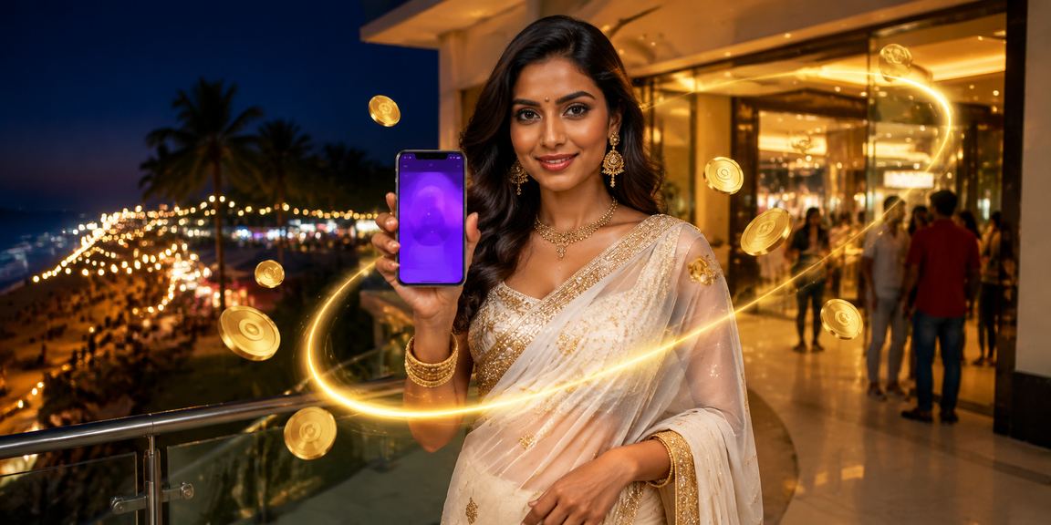 Indian woman registering on a mobile betting site